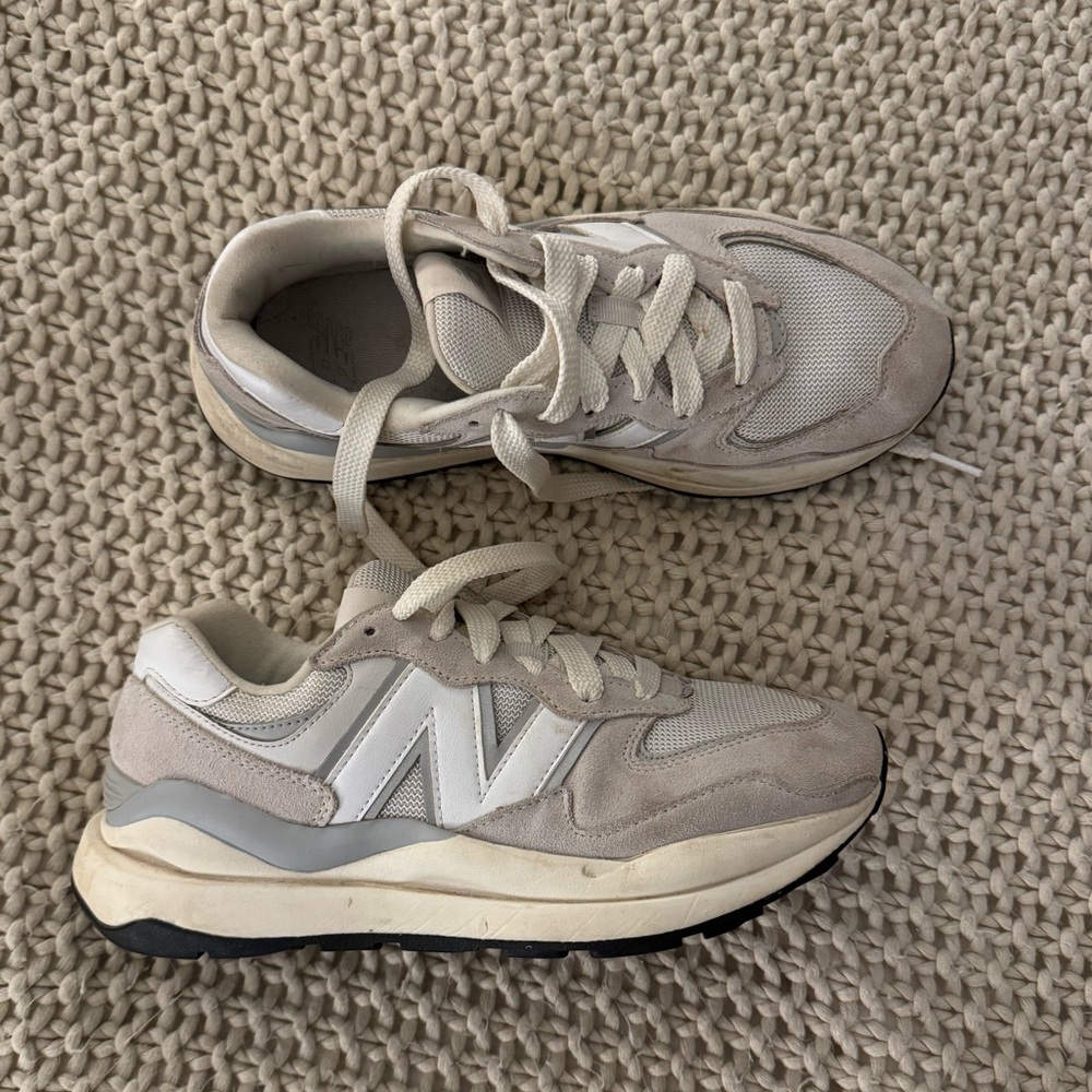 New Balance Gray and White Women's Sneakers
